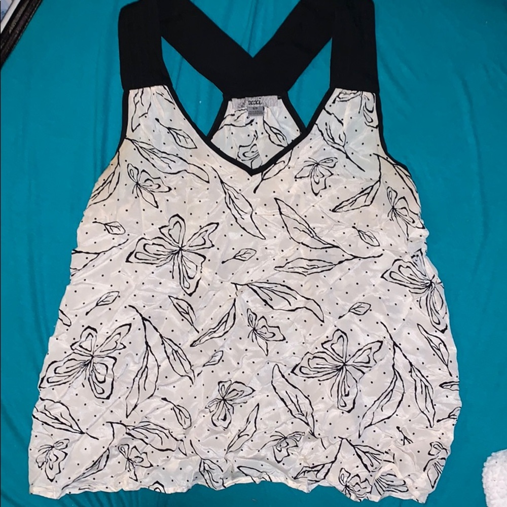 Forever 21 silk butterfly top
